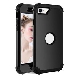 Voor iPhone 8 Plus Case Dual Layer Heavy Duty Shockproof Phone Cases Compatibel met Samsung S21 Ultra