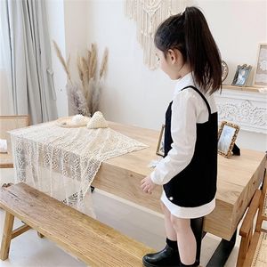 Gooporson automne enfants vêtements noir Nestlong blanc Bouse mode coréenne petites filles ensemble de vêtements mignon japon enfants