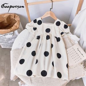 Gooporson Kids Jurken voor Meisjes Zomer Mode Koreaanse Dots Princess Jurk Elegante Vestidos Mooie Kleine Kinderen Kostuum Q0716