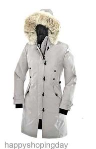 Manteau en duvet d'oie pour femme, veste d'hiver avec col en fourrure de loup véritable, manteaux chauds et coupe-vent d'extérieur avec casquette amovible, Parka pour dames Xs-3xl7lfm