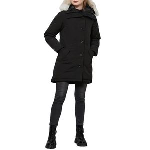 Manteau en duvet d'oie femmes vestes d'hiver col de fourrure de loup réel à capuche manteaux d'extérieur chauds et coupe-vent avec casquette amovible parka pour dames 269D