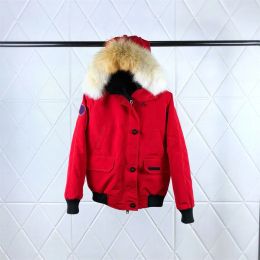 GOOSE Down Jacket 02 Expedption Wom's and M's 08s Wolf Fur Collar Medium Lgth Winter New Canadian Style Overcame Clothes Épais High-d White Duck Downs