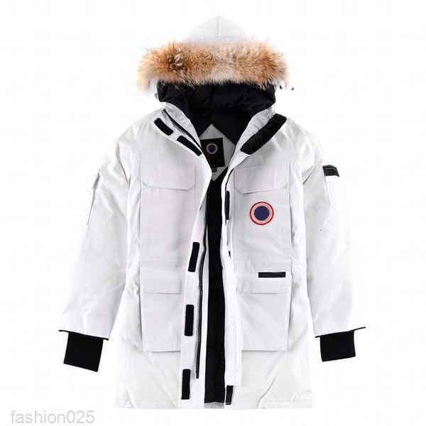 GOOSE Down Jacket 08 Expedption Femmes et Hommes 08s Col en fourrure de loup longueur moyenne hiver nouveau style canadien vêtements surmontés épais haut de gamme duvet de canard blanc hommesCM7S