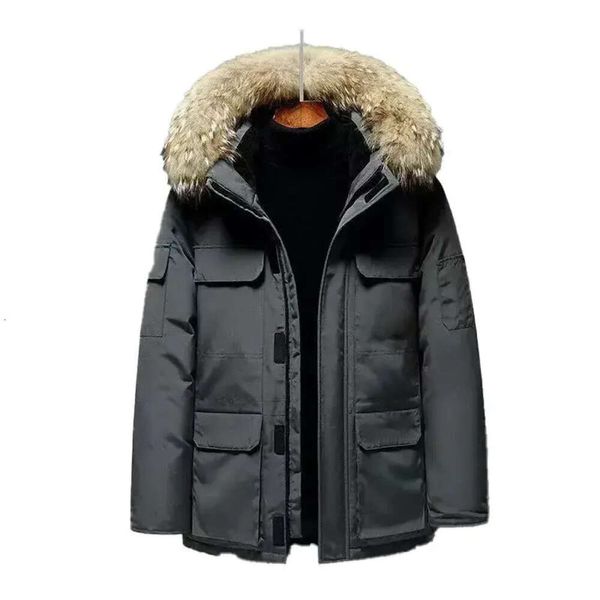 GOOSE DOWN JACK Men S y Women S Manting Mink Fur Collar Pareja Invierno Fashion Outdoor Holyene al por mayor Dicento n