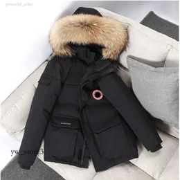 Gansjas Designer Canadese donsparka's voor heren Winterwerkkleding Outdoormode Warm Canda Keeping Couple Live Broadcast Coat 497