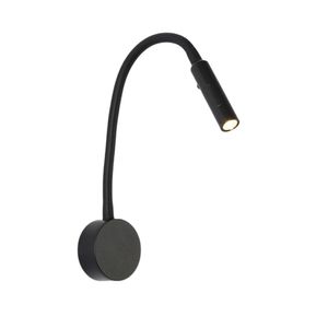 Lámpara de libro de cuello de cisne ajustable Topoch con interruptor de encendido / apagado Luz de lectura de cabecera montada en la pared 2W Foco LED enfocado AC100-240V Apliques minimalistas cableados