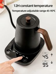 GOOENEK ELEKTRISCHE KETTLE 800 ml Hand Brew Coffee Pot Smart theepot Temperatuurregeling Pot 1000W snelle verwarming Kettle 110V/220V