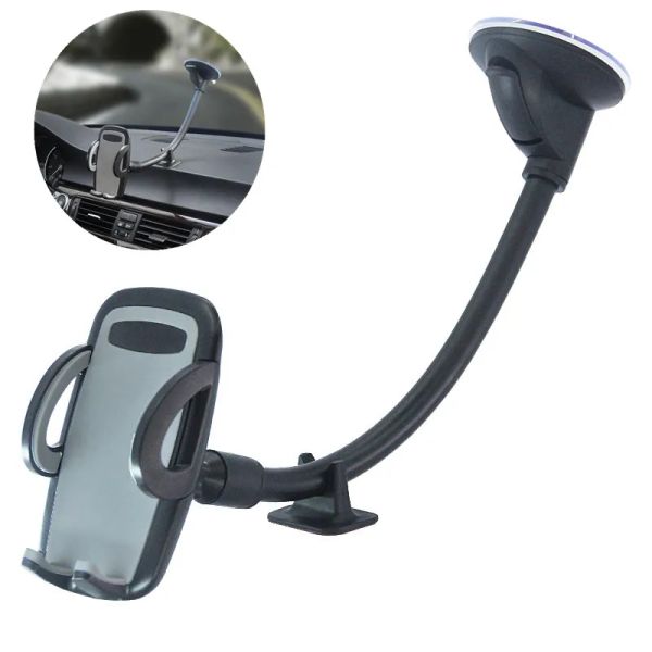 Soporte de teléfono con cuello de cisne para ventosa de parabrisas de coche, soporte de coche para iPhone 14, 13 Pro, Samsung, varios modelos de teléfono