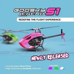 Goosky S1 BNFRTF 6CH 3D Doble Doble Motor Direct Direct Direct DirectDrive RC Helicopter Toys Gifts 240523