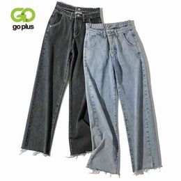 Goplus Woman Jeans Hoge Taille Moeder Straight Pant Boyfriend Losse Winter Mujer Kobieta Spodnie Broeke Dames 210809