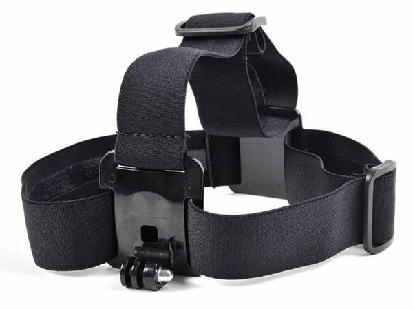 Accesorios Gopro, correa de cabeza de nailon ajustable elástica, adaptador de montaje de banda para la cabeza para cámara HD Hero