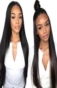 Magnifique 13X6 Vison Transparent Droite Vierge HD Avant de Lacet Perruque Soyeuse 40 Pouce Perruque de Cheveux HumainsTransparent HD Lace Frontal Wig6337228