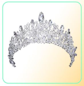Magnifique princesse Big Wedding Crowns Bridal Jewel Cédits Tiaras Femmes Silver Metal Cryst Chérie Europe Bijoux Bridal AC7257773