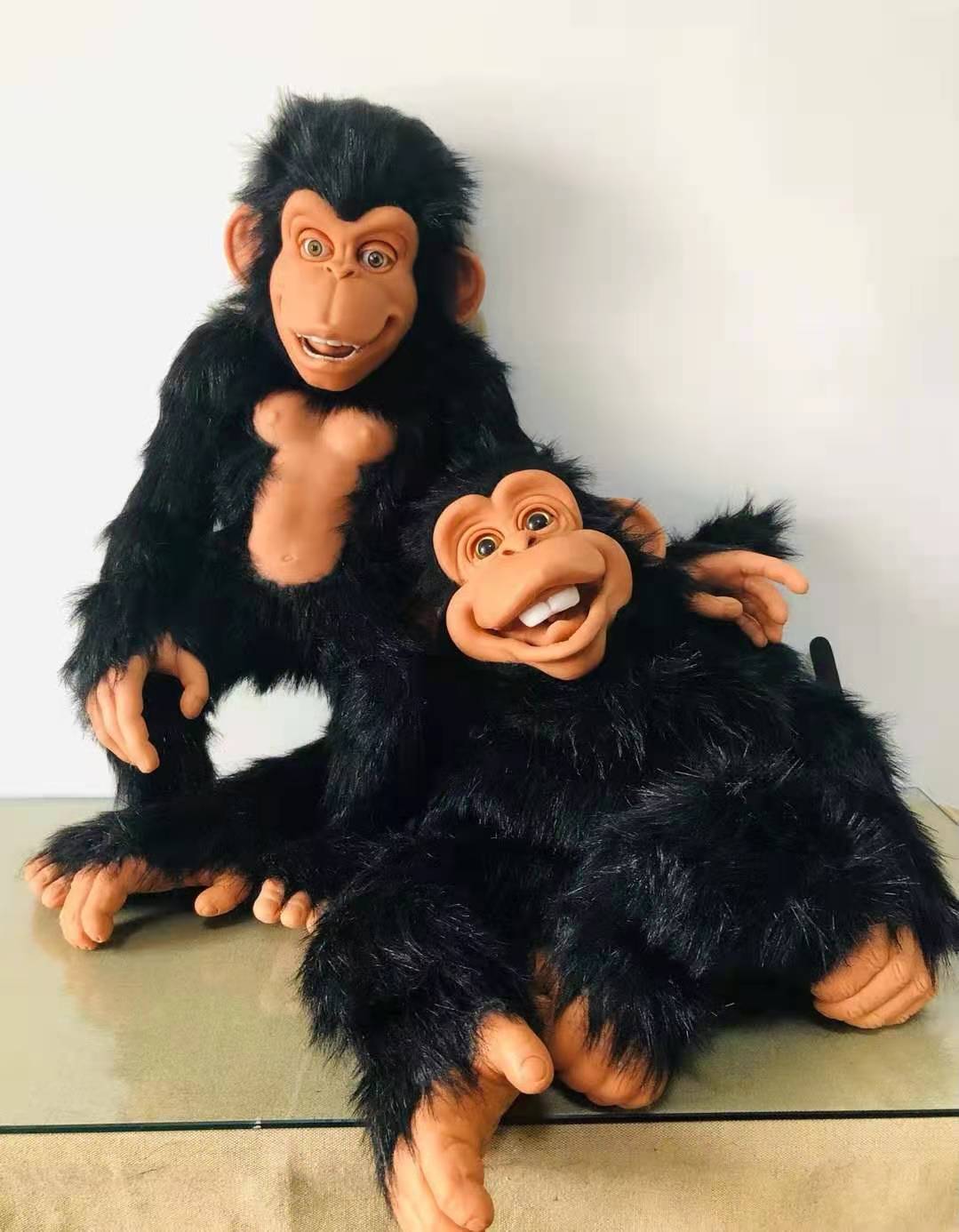 Gorilla Monkey Silikon Handpuppe Requisiten Bauchredner