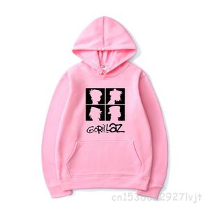 Gorillaz Hiphop Gedrukt Hoodies Muziek Rock Band Sports Casual Hooded Sweatshirt Hip Hop Pullover Hoodie Tops Jas Y0319