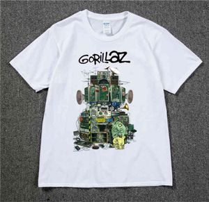 Gorillaz T -shirt uk rockband gorillazs t -shirt hiphop alternatieve rapmuziek tee shirt Het nownow nieuwe album tshirt pure cotton4921186