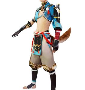 Gorou Cosplay Game Genshin Impact Costumes Men Tops Armor Pants Skirts volwassen anime accessoires Sets Halloween Tail Deskled Rock Y09203663