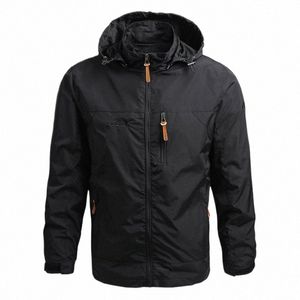 Gorpcore Veste Veste de chasse tactique militaire pour hommes Automne Casual Coupe-vent imperméable pour hommes Manteau de poche Vêtements de travail Q2Cu #