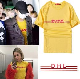 Gosha Rubchinskiy T-shirts Heren Dames DHL Bedrukt Tops Tee Katoen Korte mouw Gosha designer T-shirts Vetements Shirt Geel S3XL9893573