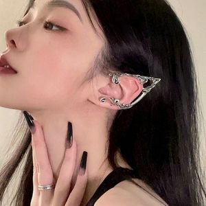 Goth Fairy Ear Cuff Earring Donkere elf Oorclip Geen piercing oorbellen voor vrouwen Punk Halloween Ear Cuff Jewelry Party