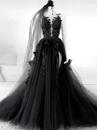 Robes de mariée noires gothiques