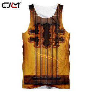 Gothic Guitar Art Musical Instrument Summer 3d Full Printing Fashion Tank Top Print Hip Hop Style Vest Casual 220623