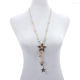 Gothic Long Pu lederen kettingster Skelet hanger mode sieraden voor vrouwelijke punk trendy ketens