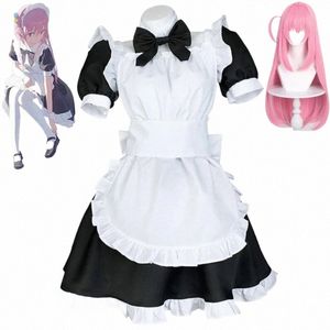 Gotou Hitori Cosplay Anime Kostuum Bocchi De Rots!Leuke Meid Uniform Pak Dr Gotou Hitori Vrouwen Pruik Sexy Outfit Halen q9qV #