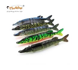 Goture Multi Jointed Pike Fishing Lures 20 cm 65G 8colors Artificial Pike Aas Hard Lure Swimbait Fishing Accessory2221V2902850