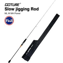 Goture Pollux Japan Kwaliteit Fuji Guides Slow Jigging Visserijstang 1.83m 1.98m Casting Spinning 2 Secties Ml M MH Sea Boat Tackle 231228