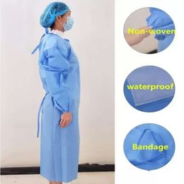 Protection de robe en stock Disposable Isolement protecteur Vêtements Couverture sans poussière pour les femmes Men Men Anti-Fog Anti-Fog Suit FY4001 P0719 Clothg