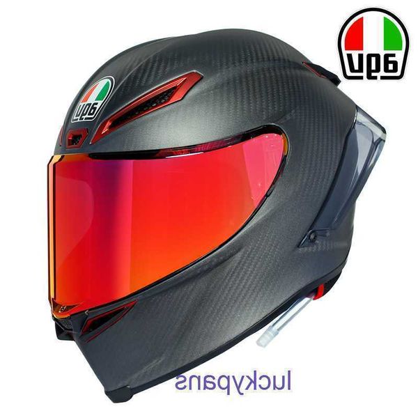 GPRR italiano AGV PISTA arco motocicleta Tiger Track casco fibra de carbono corriendo XDOX