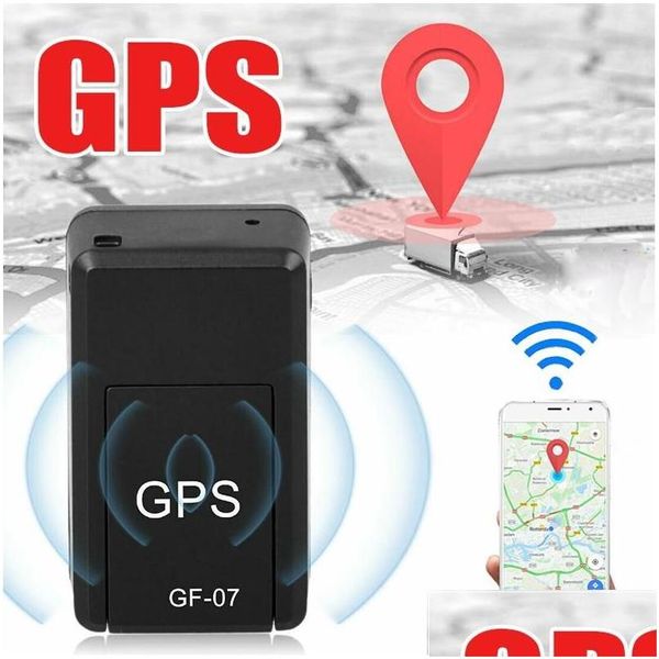 Accesorios para automóviles GPS Accesorios para automóviles Nuevo Mini Dispositivo perdido para encontrar Gf-07 Rastreador Seguimiento en tiempo real Localizador antirrobo antipérdida Fuerte M Dh8Bh