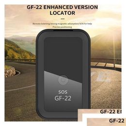 GPS Car GPS Accessories GF22 Tracker Strong Magnetic Small Location Tracking Device Locator voor auto's Motorfiets Truck Recording Drop D DHEPQ