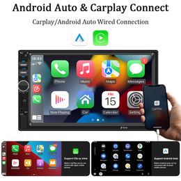 GPS CarPlay Android Auto Car Radio 2 DIN Multimedia Video MP5 Player de 7 pulgadas Pantalla táctil Bluetooth con control remoto DVD de automóvil GPS GPS