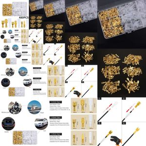 GPS GPS 480pcs 2.8/4.8/6.3 mm Conector femenino aislado Terminales de enjuague eléctrico Conectores Spade Surting Spring Kit GPS GPS