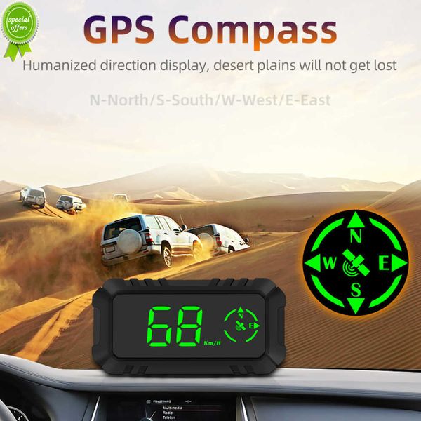 Affichage tête haute GPS HUD, Guide haute vitesse, projecteur de vitesse du véhicule, compteur de vitesse numérique pour voiture tout-terrain, accessoires pour toutes les voitures