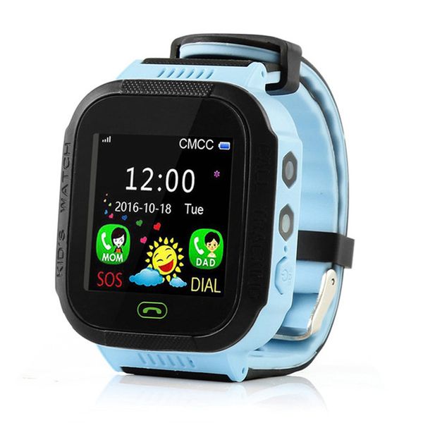 GPS enfants montre intelligente Anti-perte lampe de poche bébé montre-bracelet intelligente SOS appel localisation dispositif Tracker Kid Safe vs Q90 DZ09 U8 montre