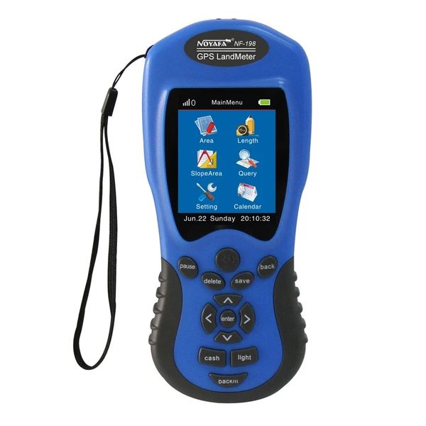 Compteur terrestre GPS NF-198, équipement d'arpentage GPS, utilisé pour l'arpentage des terres agricoles et la cartographie de la zone de mesure, affichage de la valeur de mesure