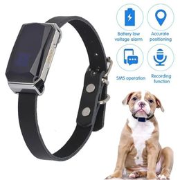 Rastreador de ubicación GPS Wearable Smart Smart Pet Detection Tracker IP67 Anti-Pelost Record Multifuncional para accesorios para mascotas para gatos para perros