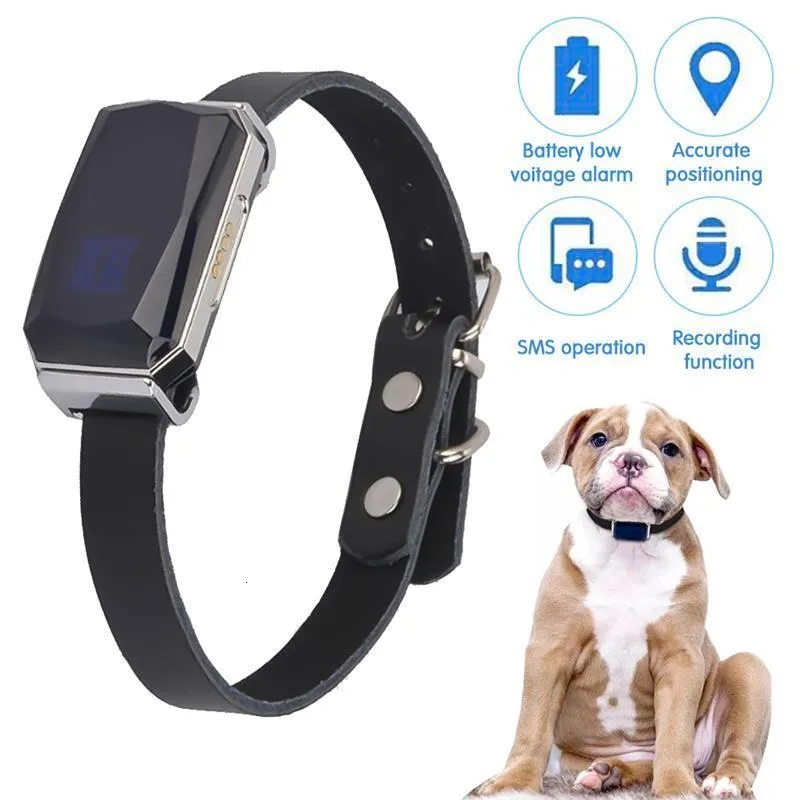 GPS Location Tracker Wearable Smart Pet Detection Tracker Waterproof IP67 Anti-lost Record Multifunctional for Dog Cat Pets Accessories