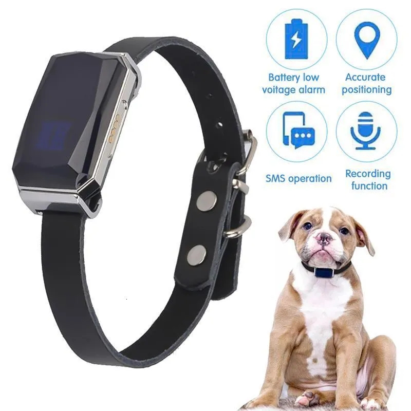 GPS Location Tracker Watable Smart Pet Detection Tracker étanche IP67 Record anti-perdu multifonctionnel pour les accessoires pour animaux de compagnie pour chats