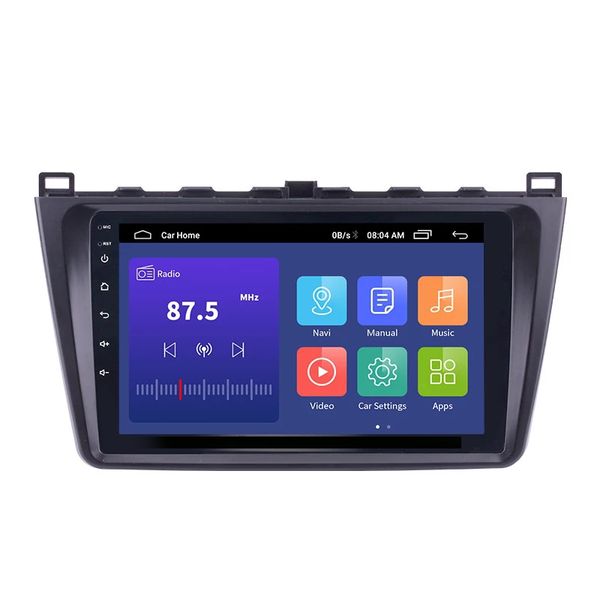 Lecteur multimédia dvd de voiture de Navigation GPS 2din Android 10.0 2GB RAM Auto Radio pour Mazda 6 Rui wing 2008-2014