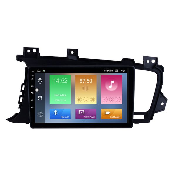 Lecteur radio dvd de voiture de Navigation GPS pour Kia k5 LHD 2011-2014 avec commande au volant écran tactile 9 pouces Android 10 HD