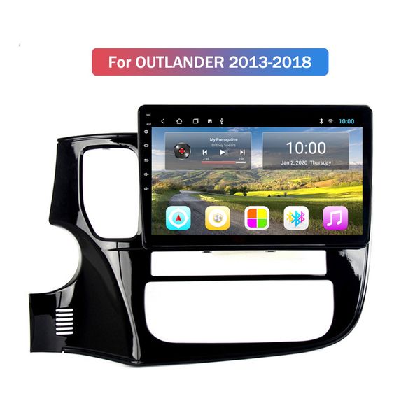 Navegación GPS, unidad principal de coche, reposacabezas de vídeo, reproductor de DVD, Radio Doble Din para Mitsubishi OUTLANDER 2013-2018