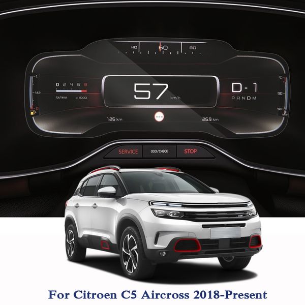 GPS Navigation Bildschirm Stahl Glas Film Für Citroen C5 Aircross 2018 2019 TPU Dashboard Display Bildschirm Film Auto Aufkleber Zubehör