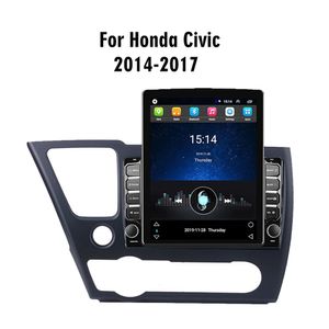 GPS-navigatiesysteem Auto Video Kop 9 inch Android voor 2014-2017 Honda Civic Auto Stereo Support achteruitkijkcamera USB