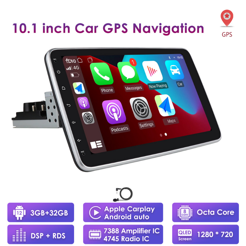 GPS Navigator10 inç Büyük Ekran Tek Mil Head Android Evrensel Lokomotif Gezinme Tersine Görme Tüm-One Makinesi