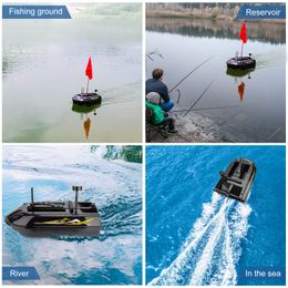 GPS RC Fish Bait Boat 8kg charge de pêche en mer Bait de pêche en mer sonar Fish Finder 36W Motor 600m Distance Smart Fishing Remote Control Control