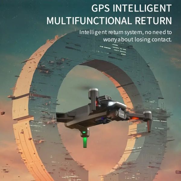 Quadricoptère GPS RC avec caméra haute définition, décollage/atterrissage à une touche, geste pour prendre des photos et vidéos, position du flux optique pour un vol stationnaire stable